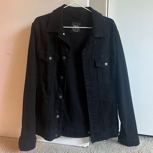 Zara Men’s M Black Denim Jacket